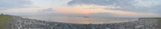 Красивейший закат  на озере Окичоби
