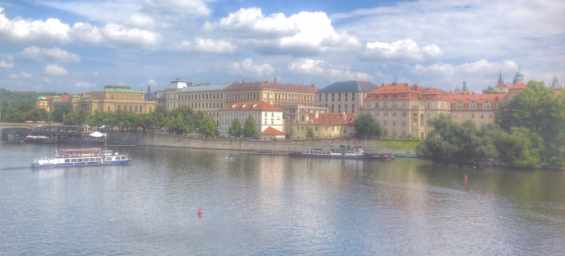  Город Прага. Вид с Карлова моста